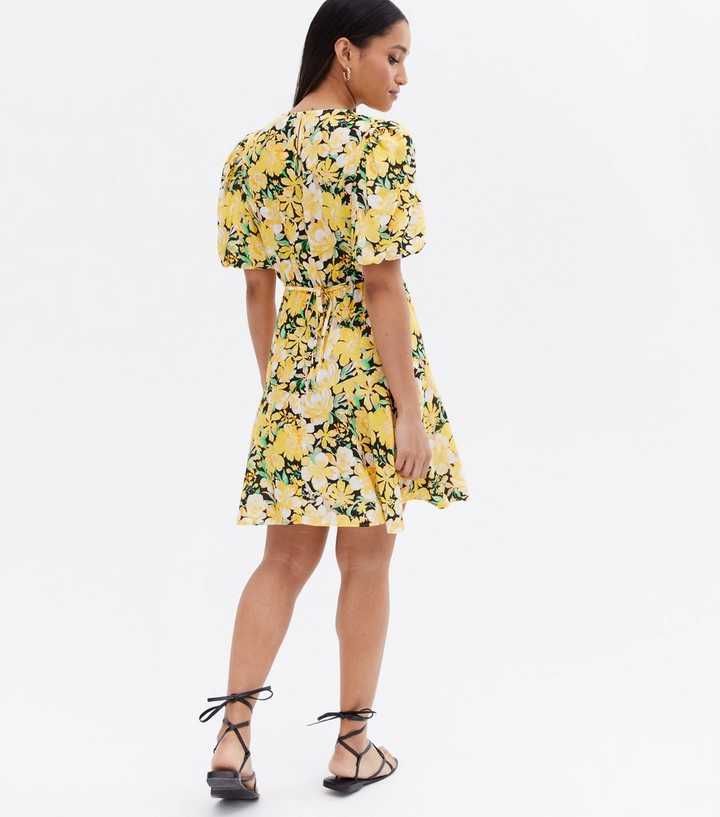 Women's Dresses Oasis Yellow Floral Dress Oasis Ivory Mini
