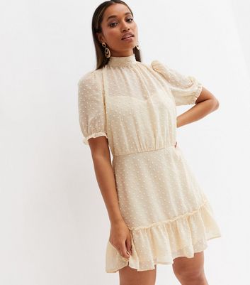 White chiffon mini on sale dress