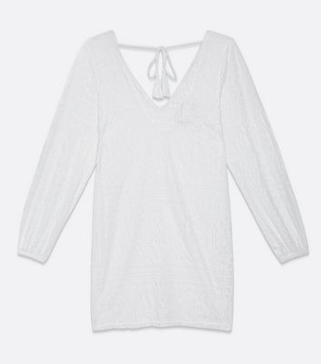 Click to view product details and reviews for White Lace Crochet Beach Kaftan New Look.