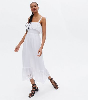 New look clearance white midi dress