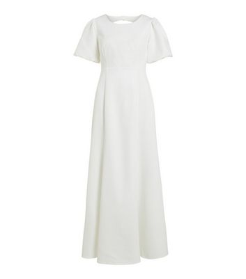 Vila White Puff Sleeve Maxi Dress New Look