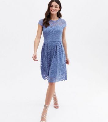 new look blue lace dress