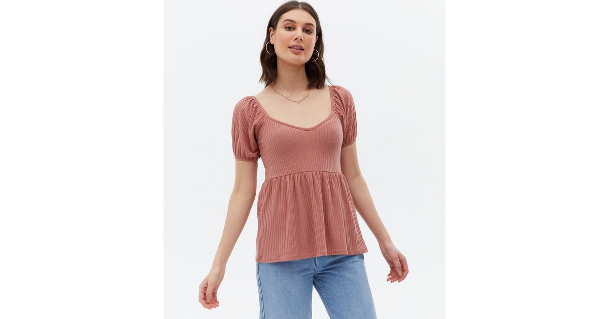 Seaside Sweetheart Striped Peplum Top