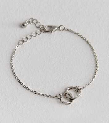 Silver Double Circle Bracelet