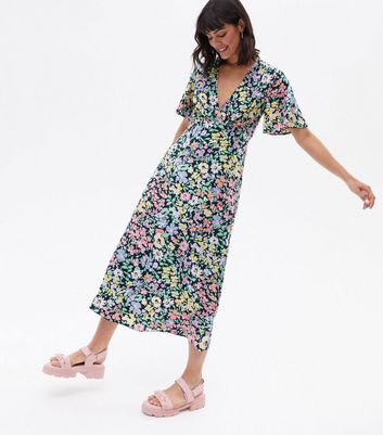 New look hotsell floral midi dress