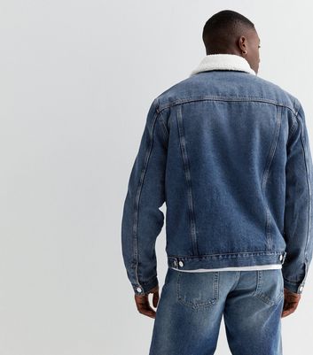 New look borg lined best sale denim jacket