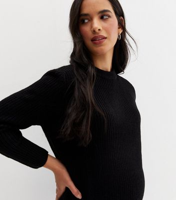 New look hotsell black ribbed jumper