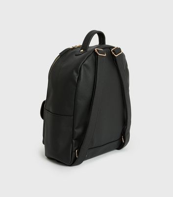 Leather backpack cheap new look