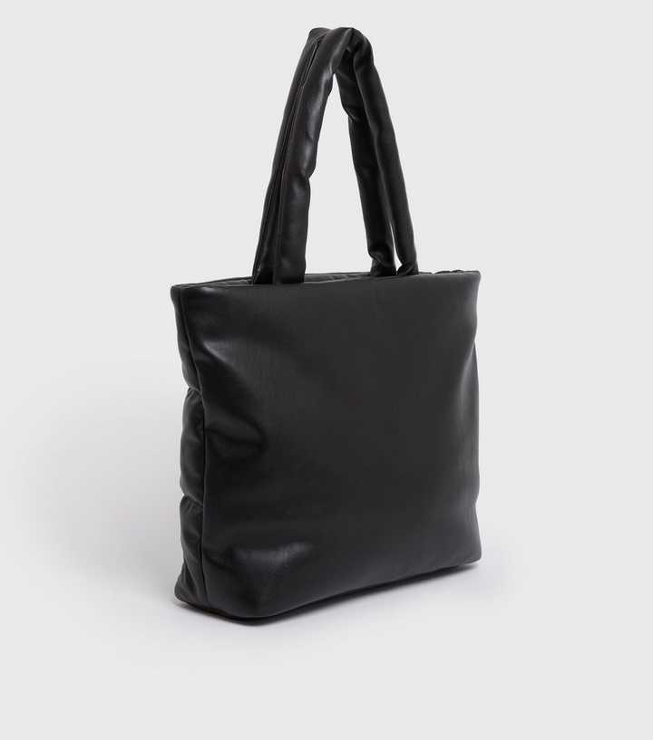Women's Padded Designer Tote Bag, Black