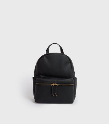 Leather backpack shop new look