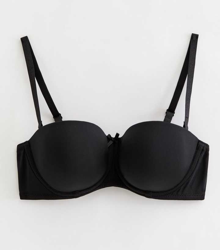 Black Victoria secret strapless pushup bra size 32b - clothing