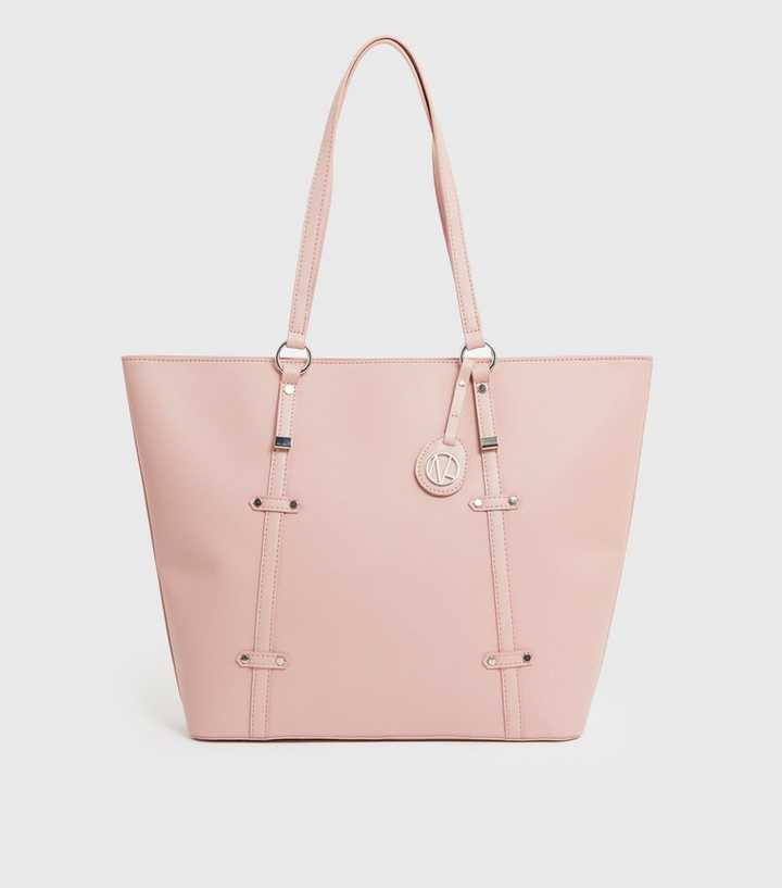 Paris Zipper Tote Bag Medium - Pink