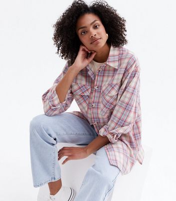 checked shirt womens new look