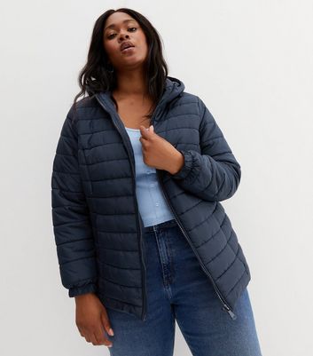 Lightweight puffer coat plus size sale