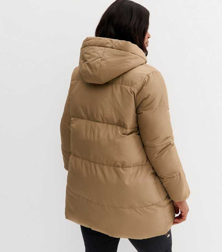 Mid-Length Hooded Puffer Jacket