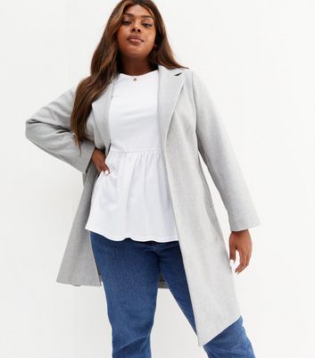 Plus size grey outlet coat