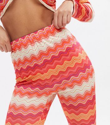 Click to view product details and reviews for Cameo Rose Pink Swirl High Waist Flared Trousers New Look.