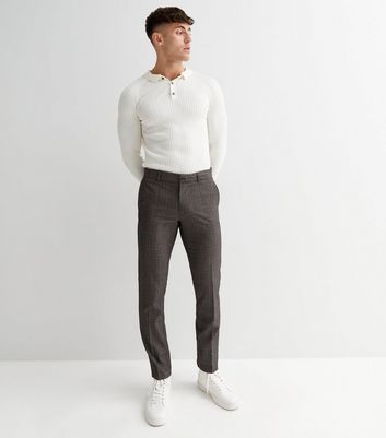 JPRSOLARIS Super Slim Fit Tailored Trousers | Light Grey | Jack & Jones®