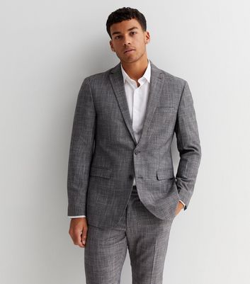 Grey slim fit on sale jacket