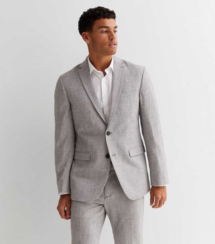 light grey suit jacket