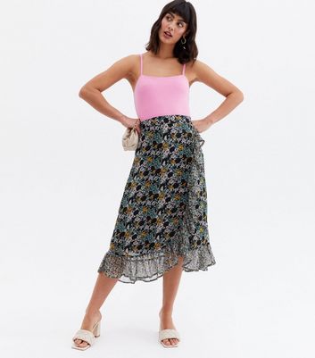 Jdy floral shop midi skirt