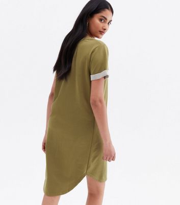 t shirt dress below knee