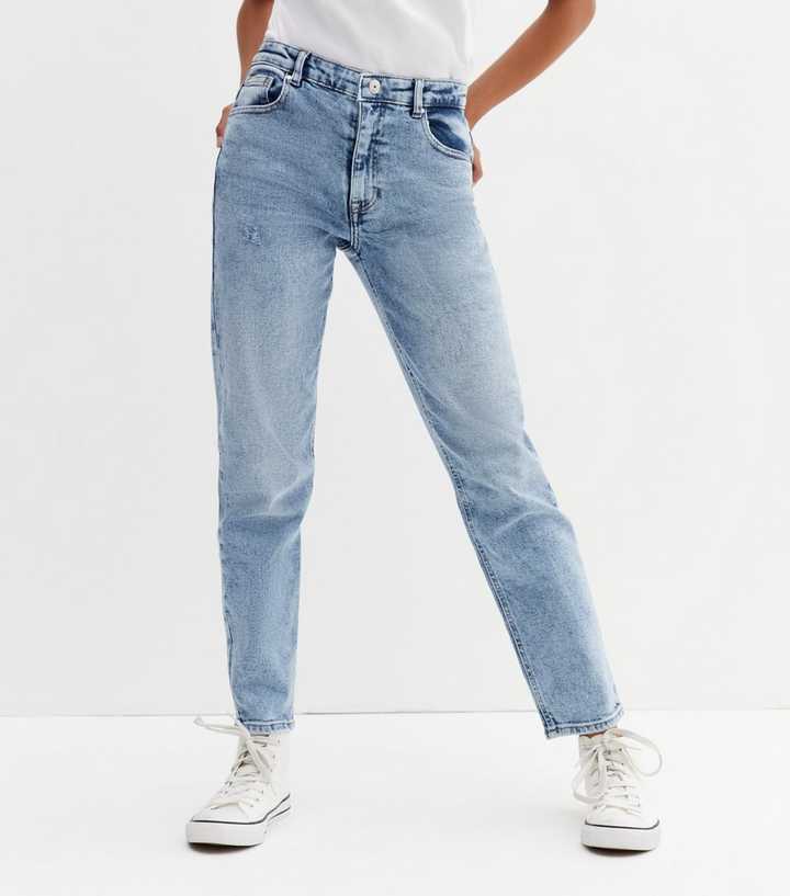 Kids' Mom Jeans in Light Wash