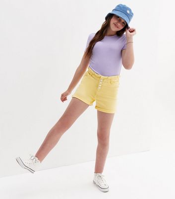 KIDS ONLY Pale Yellow Paperbag Shorts 
