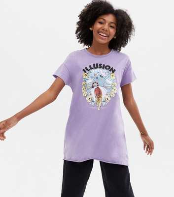 KIDS ONLY Light Purple Logo Oversized T-Shirt