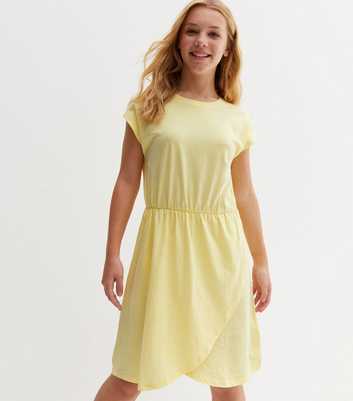 KIDS ONLY Pale Yellow Wrap Dress