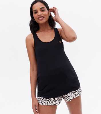 Maternity Black Animal Print Short Pyjama Set