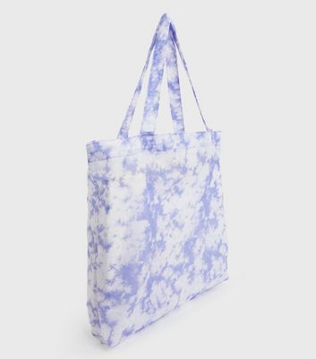 shop for PIECES Lilac Tie Dye Tote Bag New Look at Shopo
