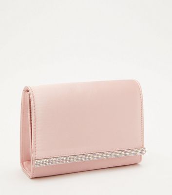 Baby pink clutch bag best sale new look