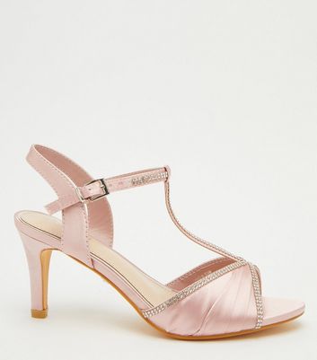 Quiz rose cheap gold diamante sandals