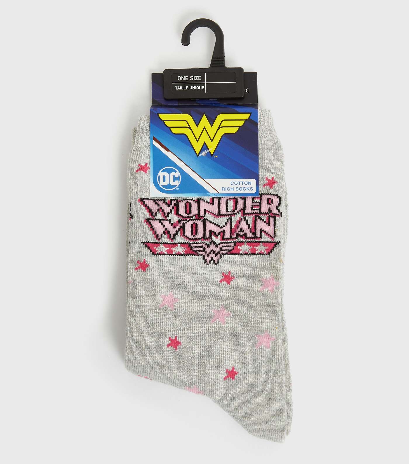 Grey Wonder Woman Star Socks Image 2