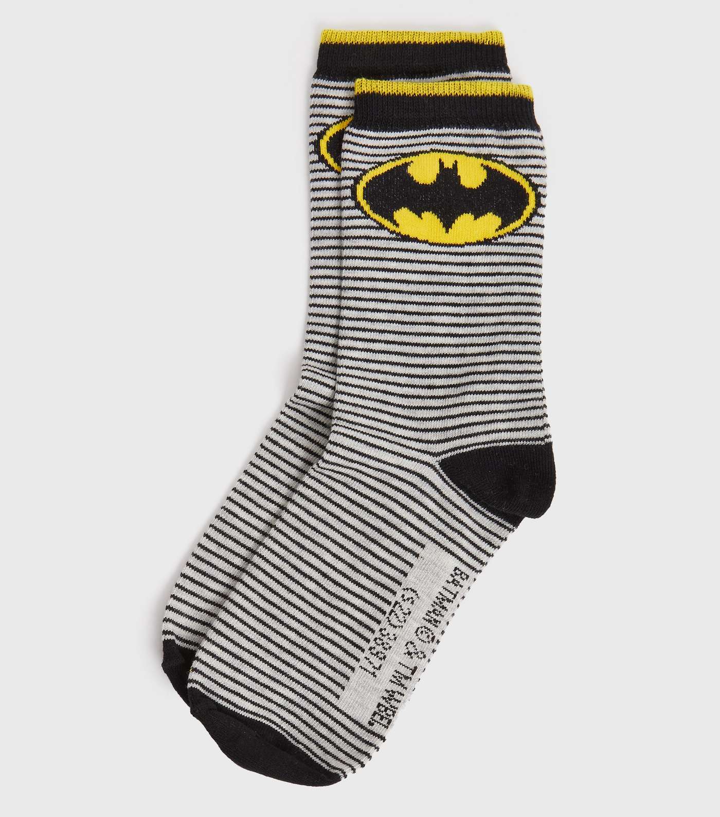 Black Batman Stripe Socks