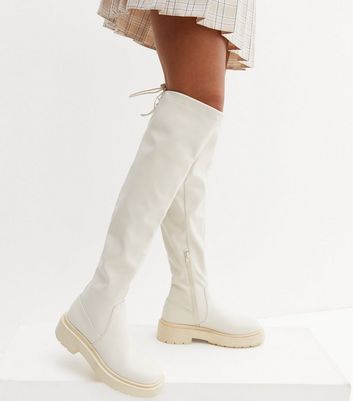 Off white over 2025 the knee boots