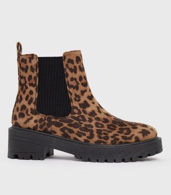 Leather best sale print boots