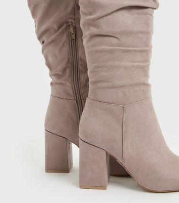 Knee-high boots - Light brown - Ladies | H&M IN