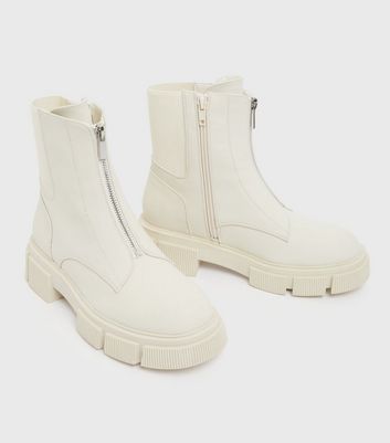 New look zip sales front ankle boots