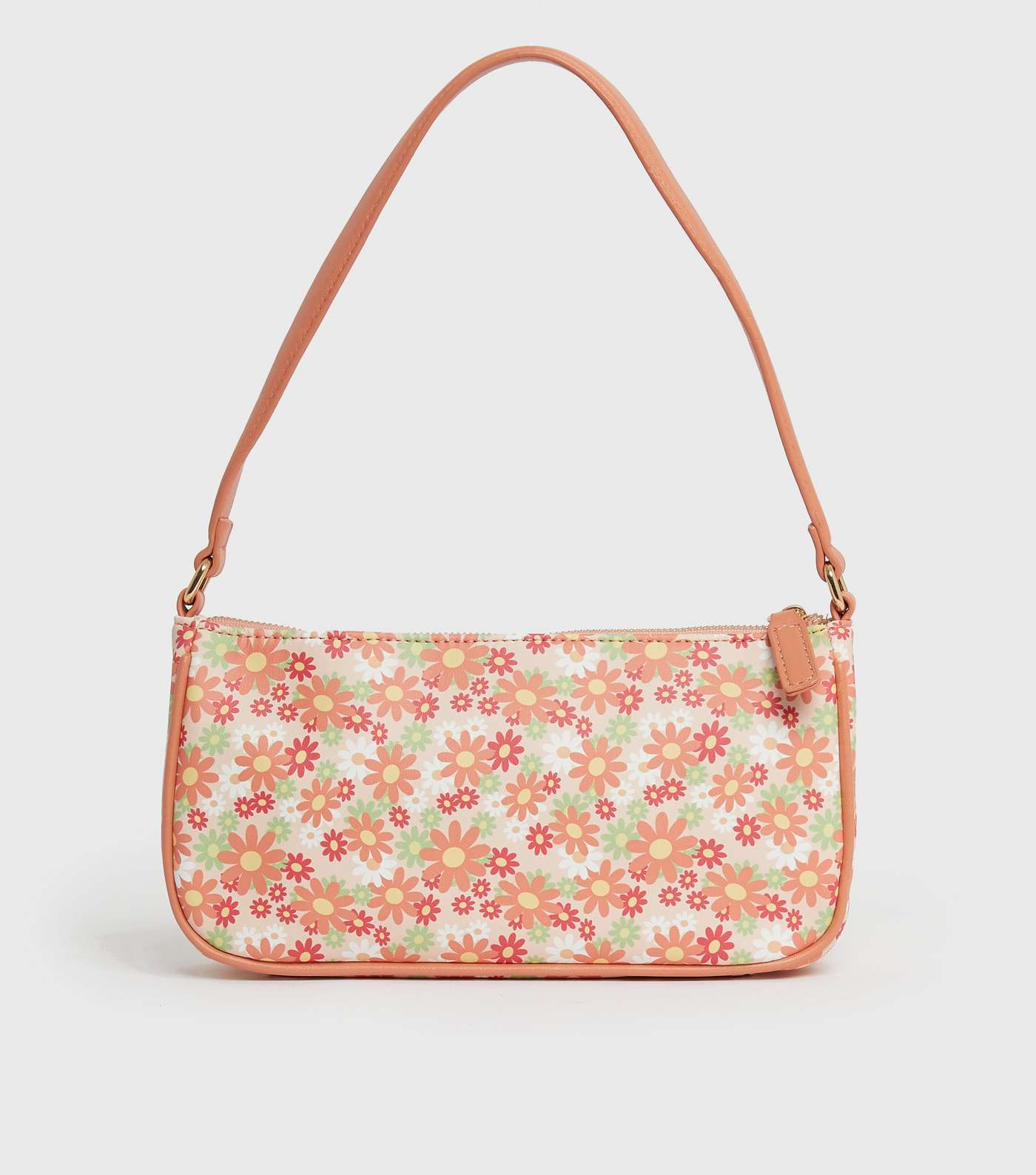 Girls Orange Floral Mini Shoulder Bag