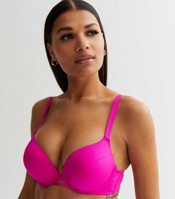 Dark pink Seductive push-up bra, Calvin Klein