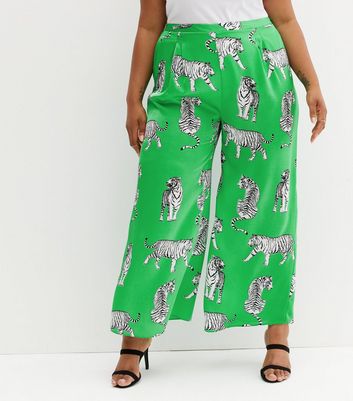 Wild Life Tiger Print Pants Set (Green Multi)- FINAL SALE – Lilly's Kloset