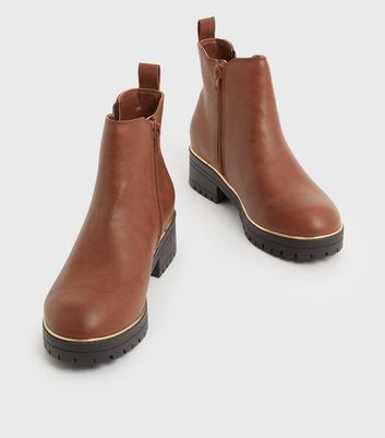 new look tan chelsea boots