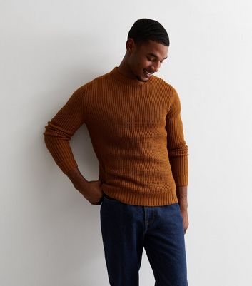 Only & sons chunky knitted sweater with scoop deals neck