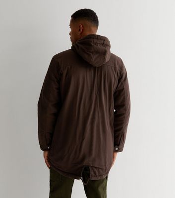 Only & sons parka with fleece hot sale lined hood