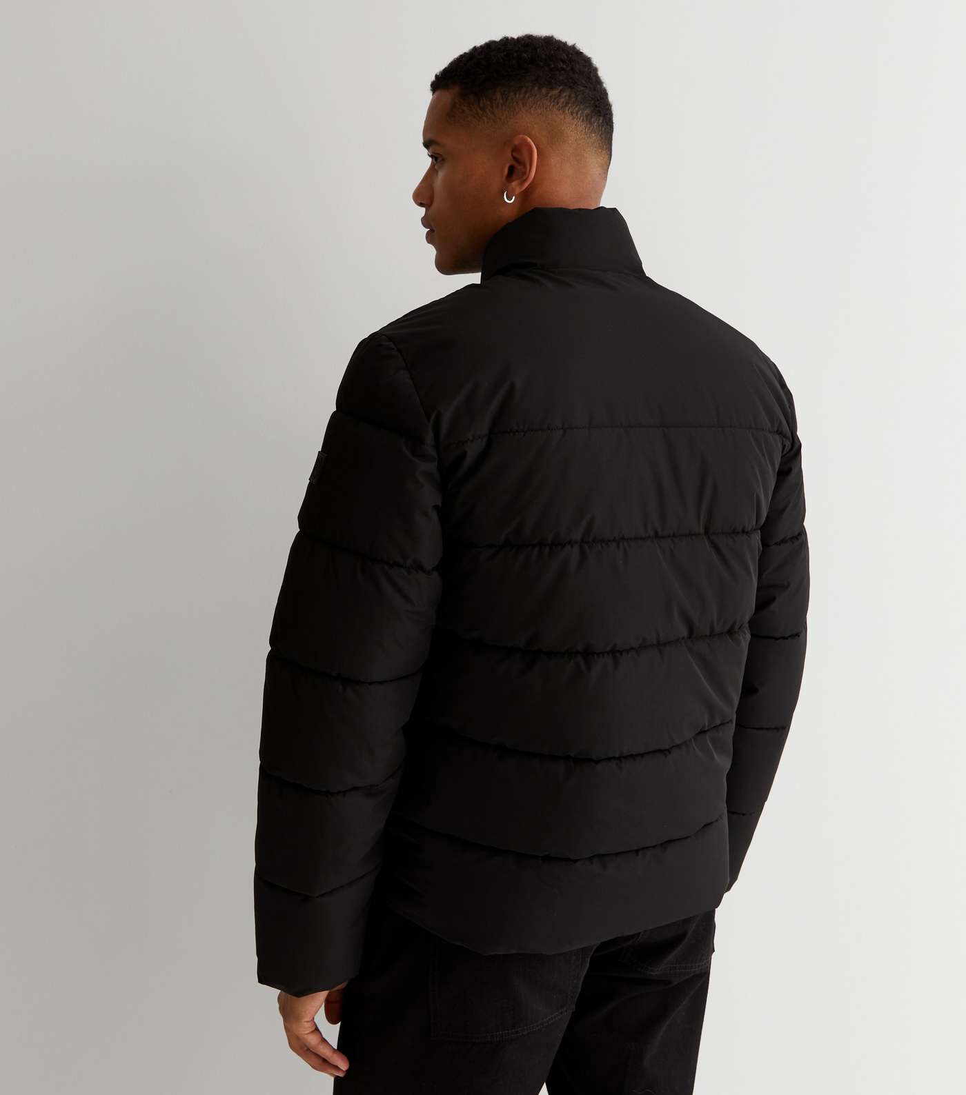 Only & Sons Black Puffer Jacket Image 4