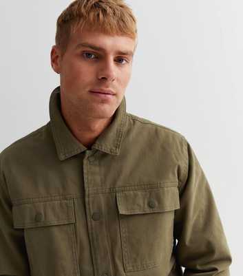 Only & Sons Dark Green Double Pocket Shacket