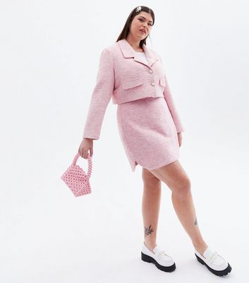 Damen Bekleidung Too Cute for Words Curves Pink Mini Skirt