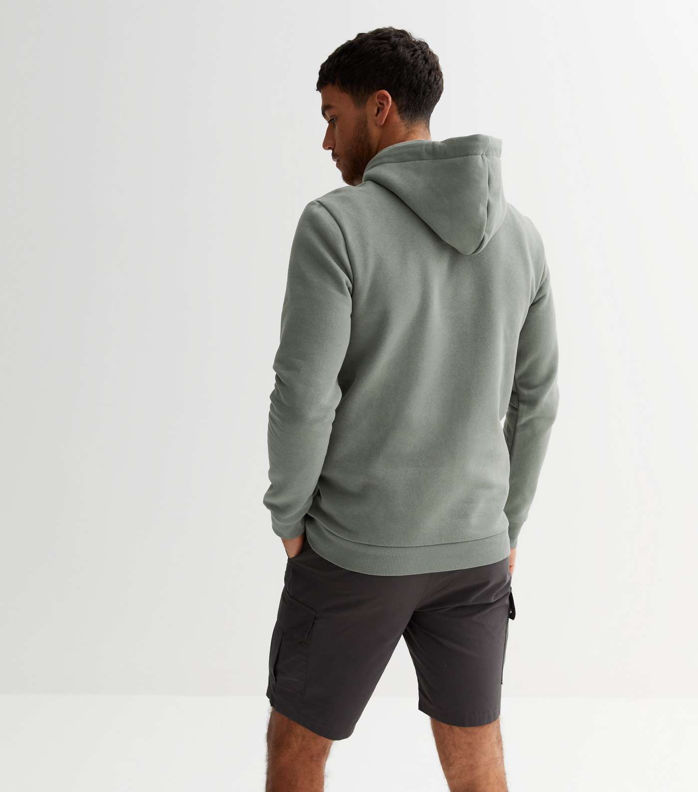 Only & Sons Grey Pocket Hoodie Image 4